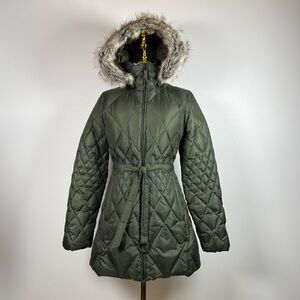 Eddie Bauer Women’s Slope Side Down Parka, Size S, Green